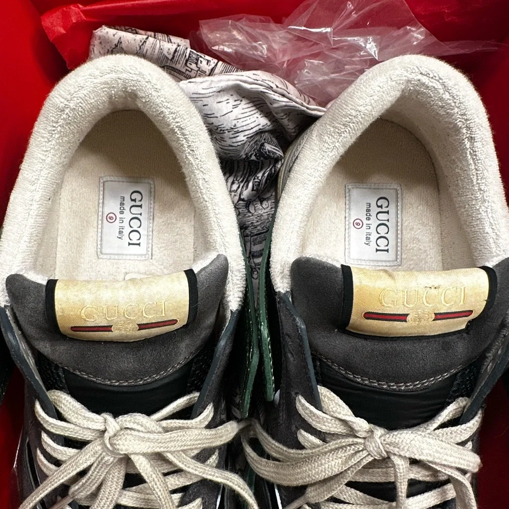 Gucci Green and Gray Sneakers - Picture 2 of 4